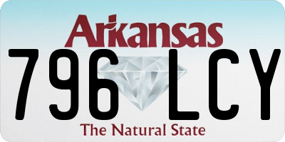 AR license plate 796LCY