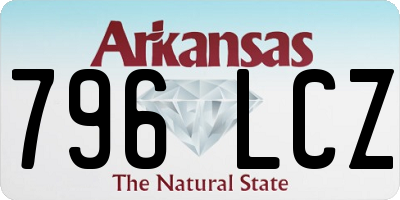 AR license plate 796LCZ