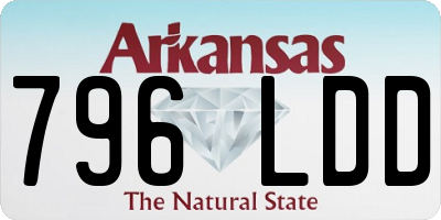 AR license plate 796LDD