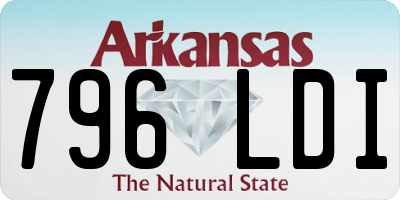 AR license plate 796LDI
