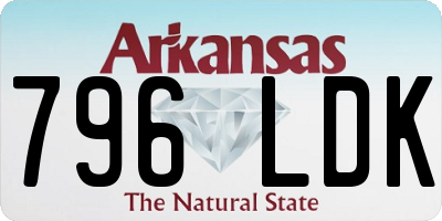 AR license plate 796LDK