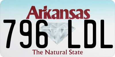 AR license plate 796LDL