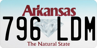 AR license plate 796LDM