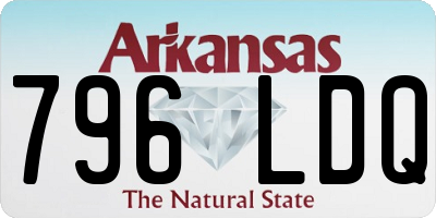 AR license plate 796LDQ