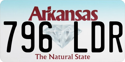 AR license plate 796LDR