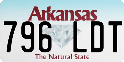 AR license plate 796LDT