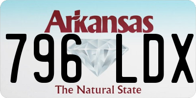 AR license plate 796LDX