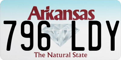 AR license plate 796LDY