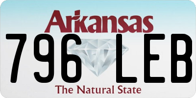 AR license plate 796LEB