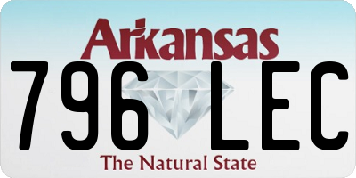 AR license plate 796LEC