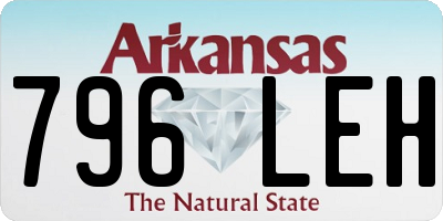 AR license plate 796LEH