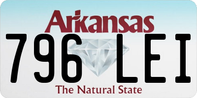 AR license plate 796LEI