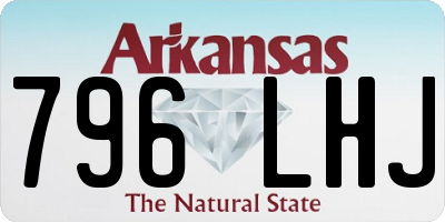 AR license plate 796LHJ