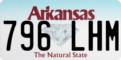 AR license plate 796LHM
