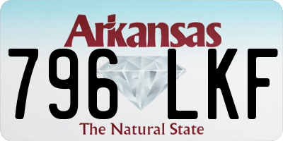 AR license plate 796LKF