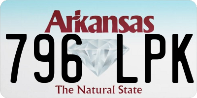 AR license plate 796LPK