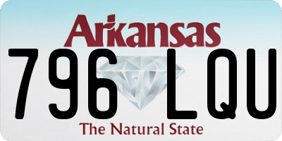 AR license plate 796LQU