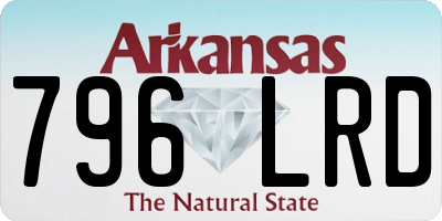 AR license plate 796LRD