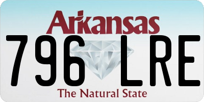 AR license plate 796LRE