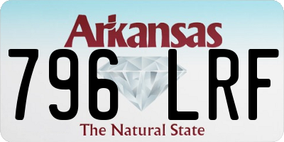 AR license plate 796LRF