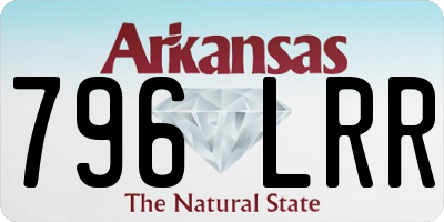 AR license plate 796LRR