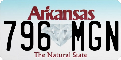 AR license plate 796MGN