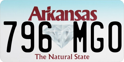 AR license plate 796MGO