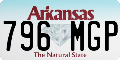 AR license plate 796MGP