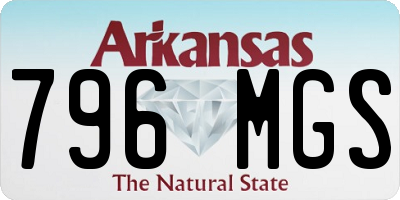 AR license plate 796MGS