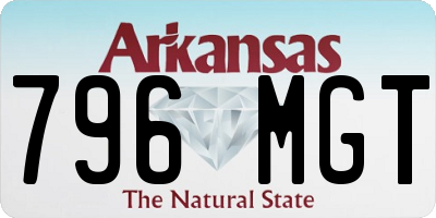 AR license plate 796MGT