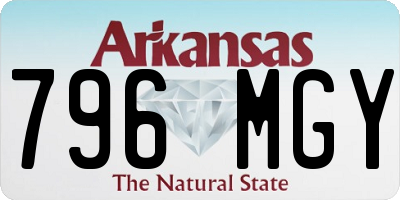 AR license plate 796MGY