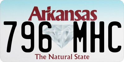AR license plate 796MHC