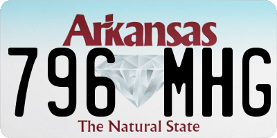 AR license plate 796MHG