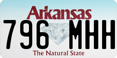 AR license plate 796MHH