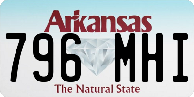 AR license plate 796MHI