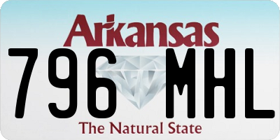 AR license plate 796MHL