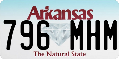 AR license plate 796MHM