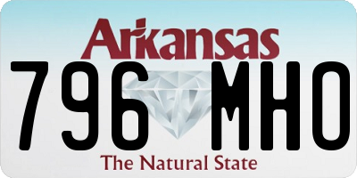 AR license plate 796MHO
