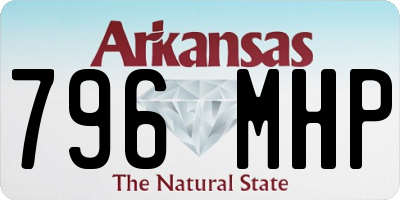 AR license plate 796MHP
