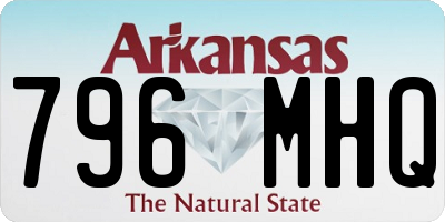 AR license plate 796MHQ