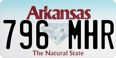 AR license plate 796MHR