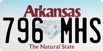 AR license plate 796MHS