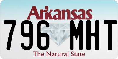 AR license plate 796MHT