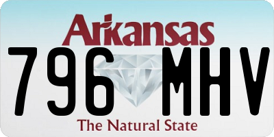 AR license plate 796MHV