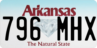 AR license plate 796MHX