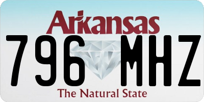 AR license plate 796MHZ