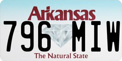 AR license plate 796MIW