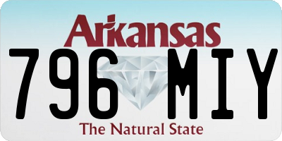AR license plate 796MIY