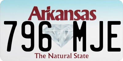 AR license plate 796MJE