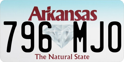 AR license plate 796MJO